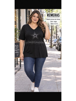 Remera con Strass